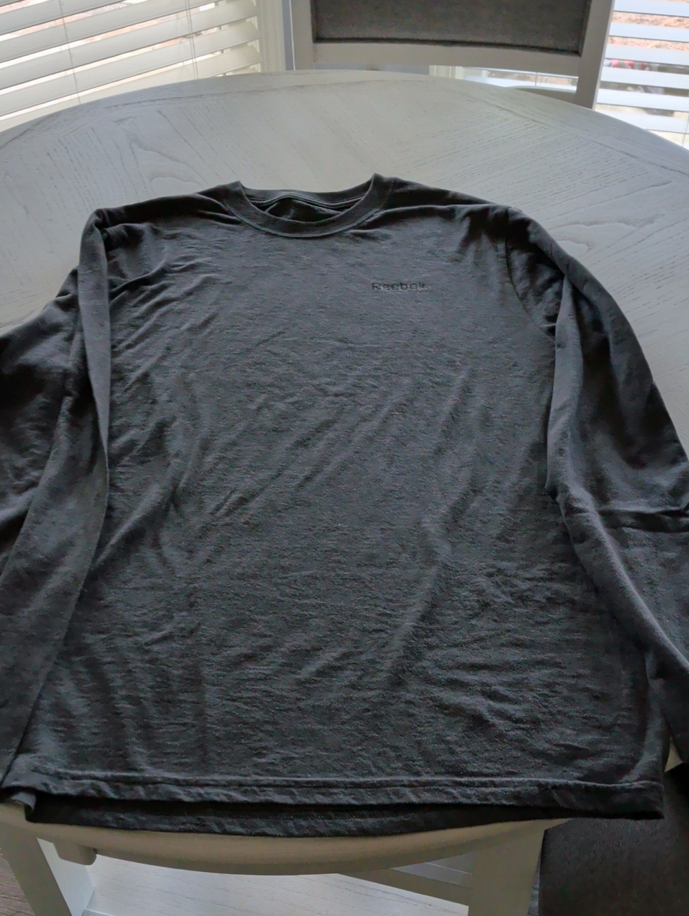 Reebok Men's Long Sleeve Crew Tee - Black